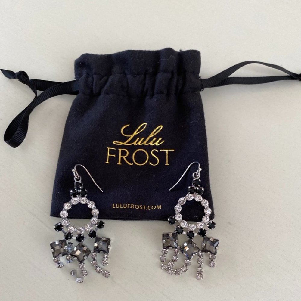 Lulu Frost Crystal Chandelier earrings
